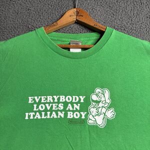 Vintage 2004 Super Mario Promo T-Shirt XL Nintendo Wii Y2K Funny Licensed